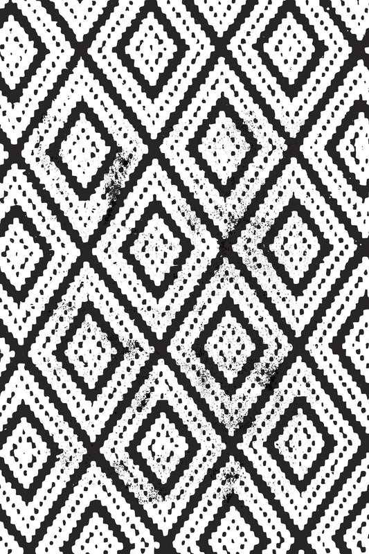 Monochromatic Mosaic Wall Mural