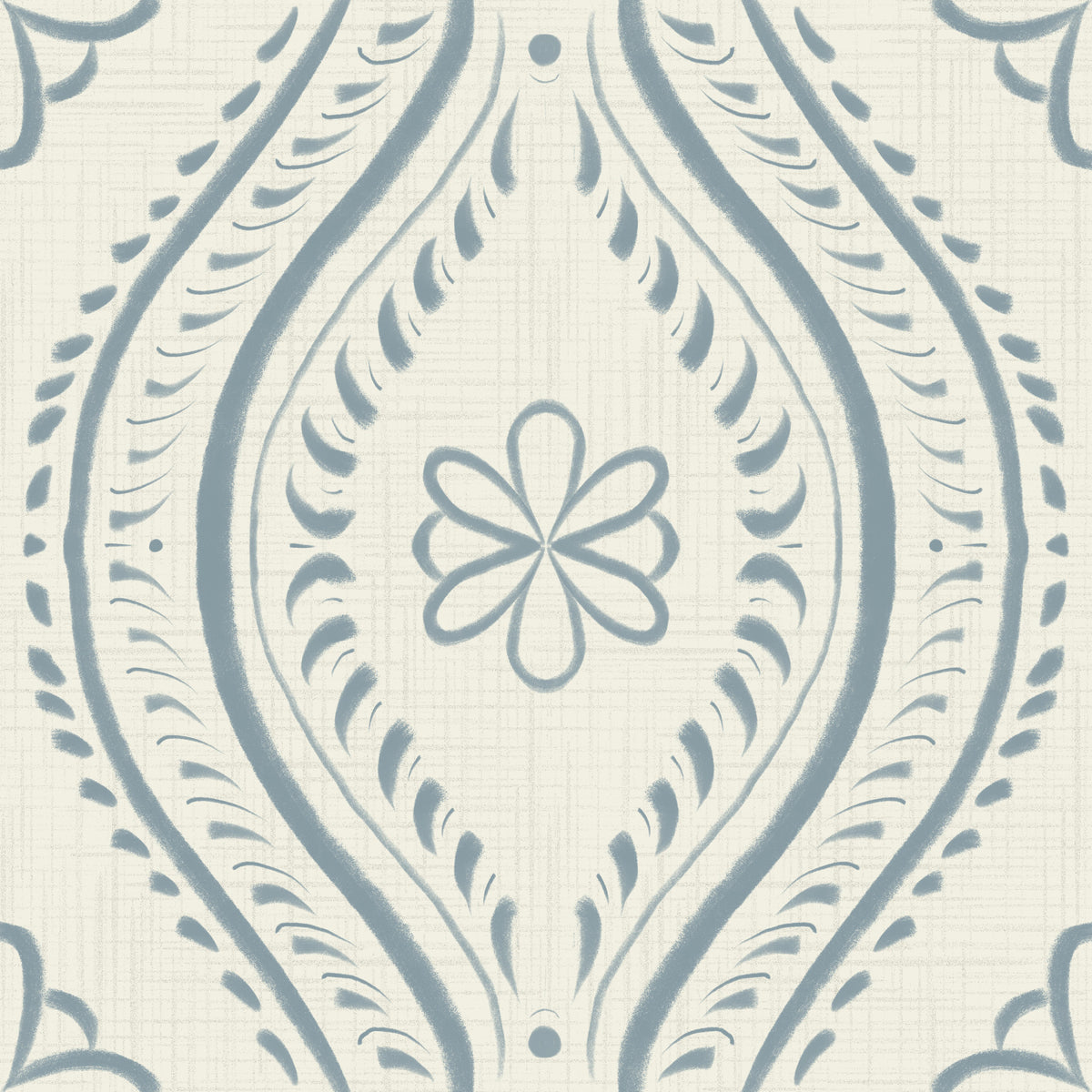 Faded Ogee Damask - Bright - Arona Wallpaper⁠ in your room
