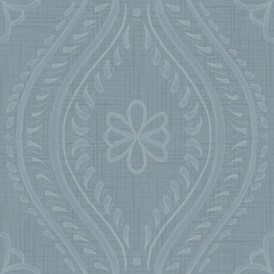 Faded Ogee Damask - Arona Wallpaper⁠