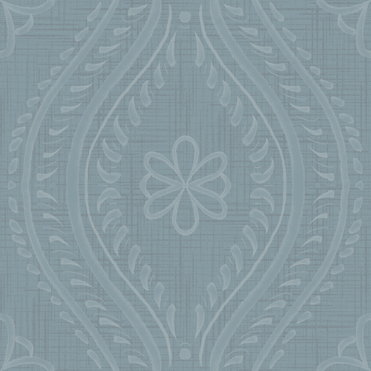 Faded Ogee Damask - Arona Wallpaper⁠ in your room — zoomed