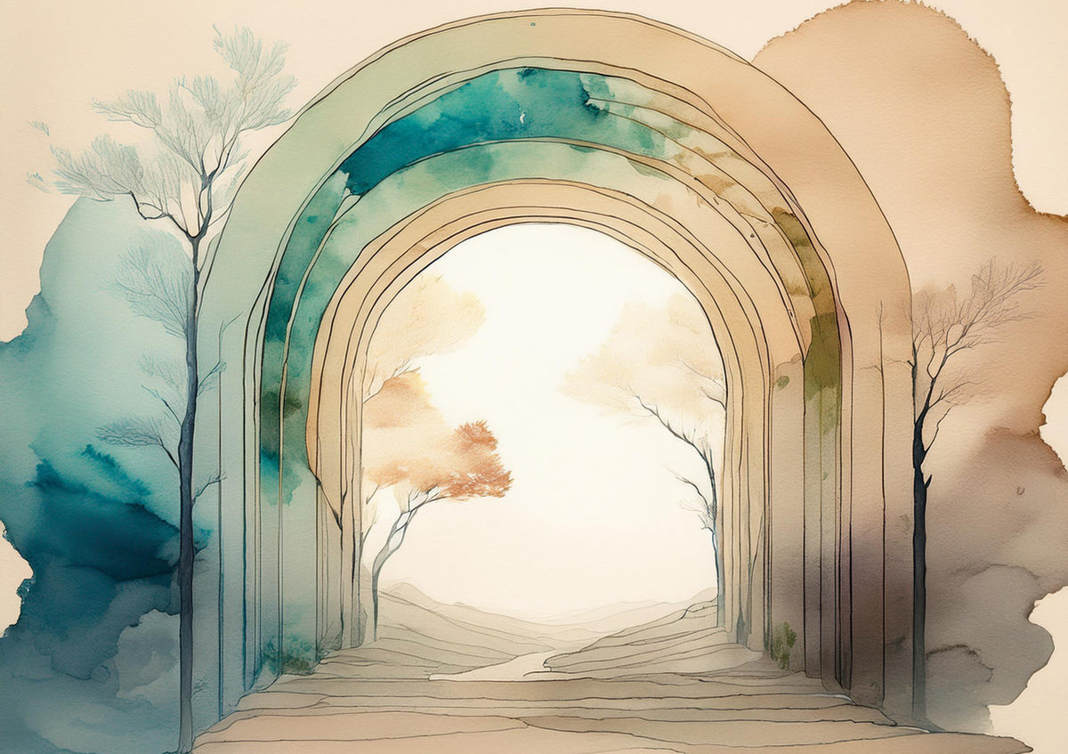 Natural Dream Portal Wall Mural in your room — zoomed