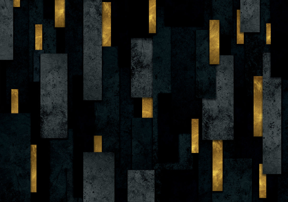 Black Urban Charcoal Spires Wall Mural in your room