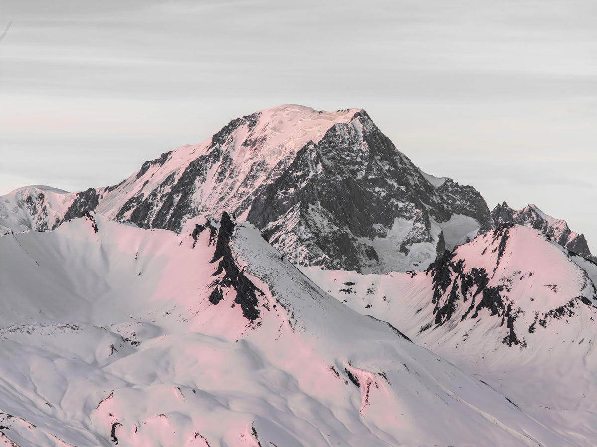 Snowcapped Mountain Wall Mural in your room
