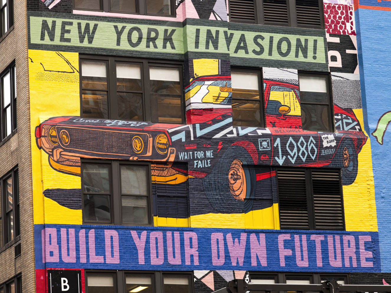 New York Invasion Wall Mural