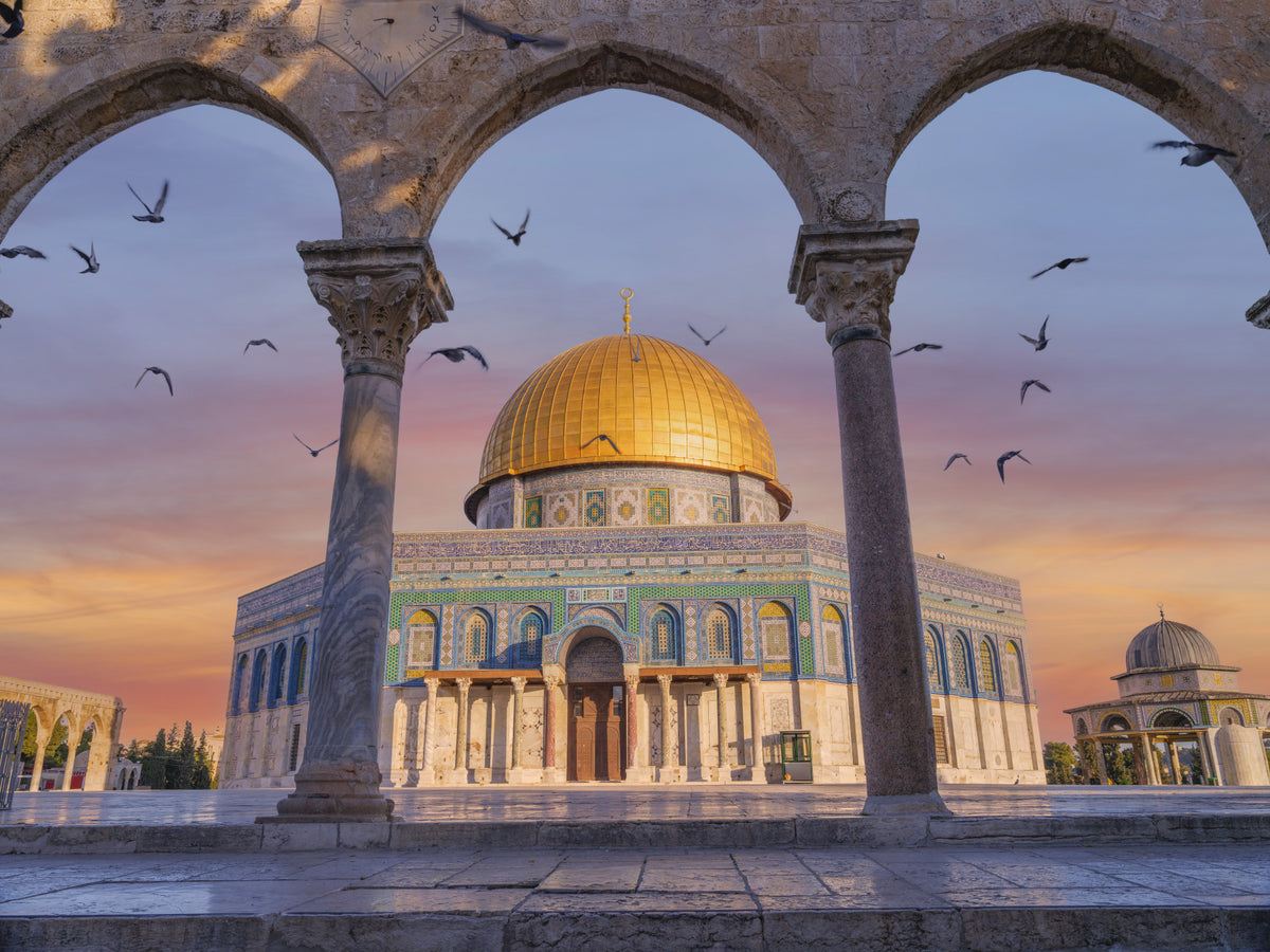 Ancient Architecture and Modern Faith Wall Mural in your room