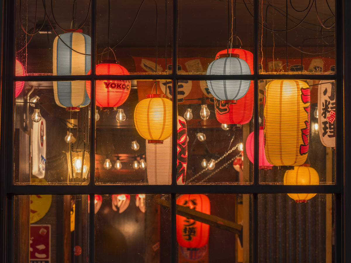 Chinese Lantern Shop Wall Mural in your room — zoomed
