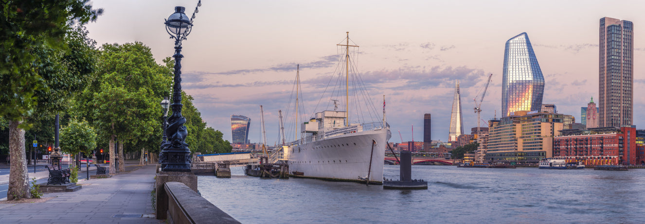 London by the River Wall Mural
