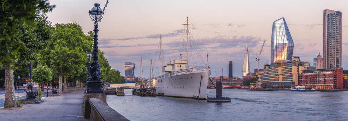 London by the River Wall Mural in your room