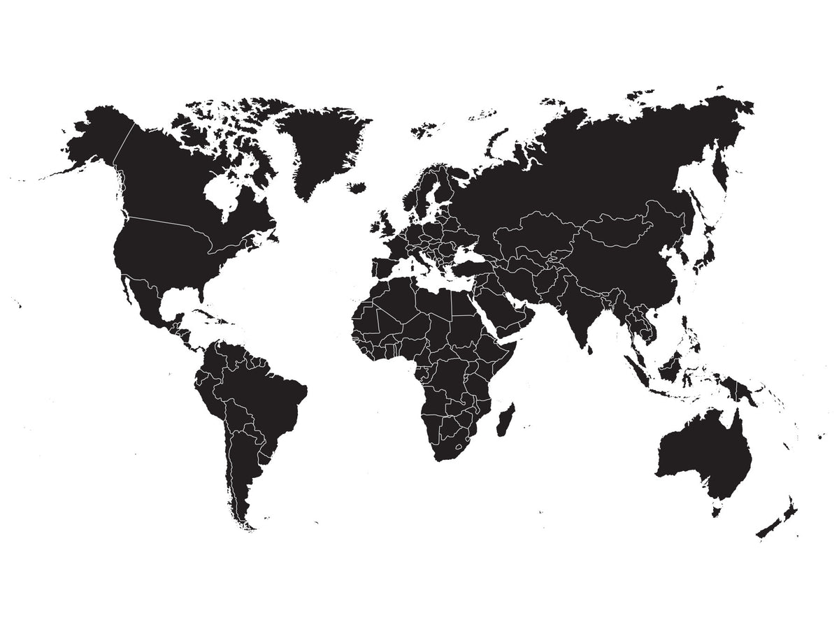 Global Perspective Wall Mural in your room — zoomed