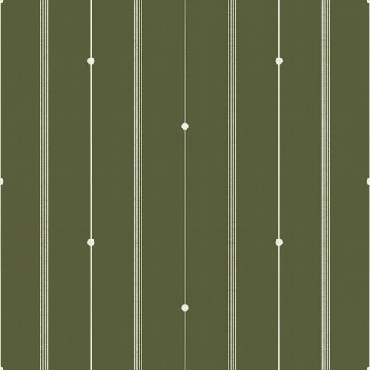 Refined Minimal Stripes Olive Drab Wallpaper⁠