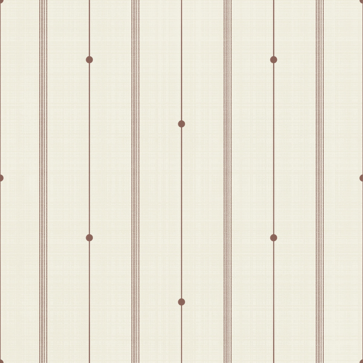 Refined Minimal Stripes Buttercream-Sienna Wallpaper⁠ in your room