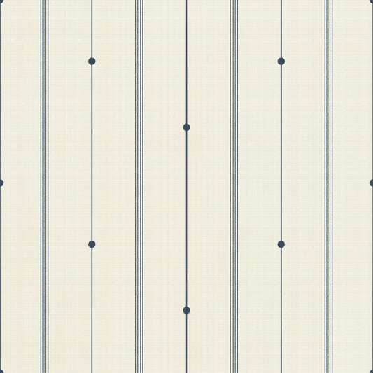 Refined Minimal Stripes Buttercream-Blue Wallpaper⁠
