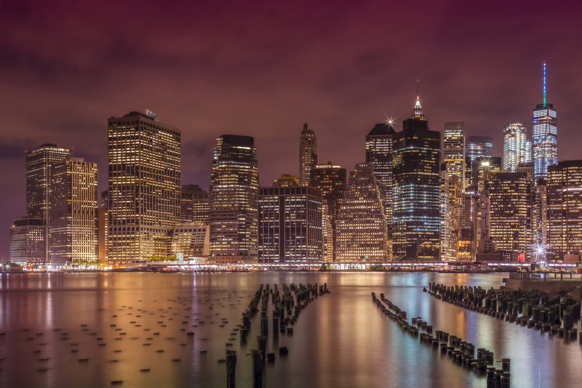NEW YORK CITY Nightly Impressions  Wall Mural