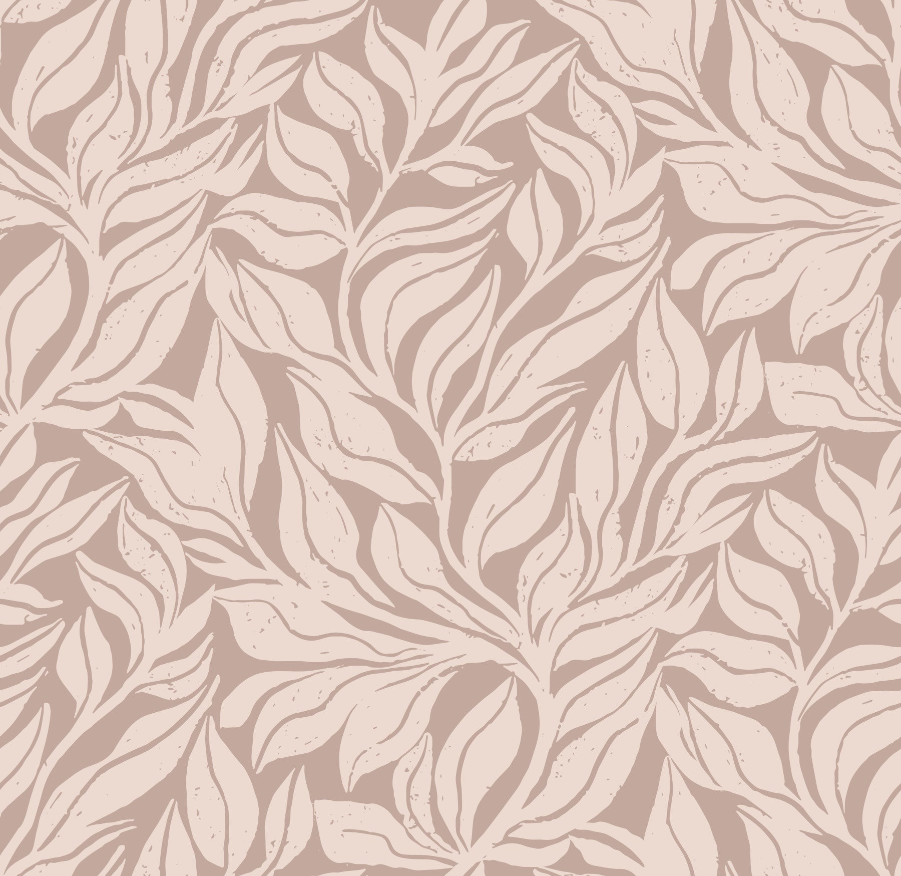 Serene Botanical Wallpaper with soft green leaf designs

