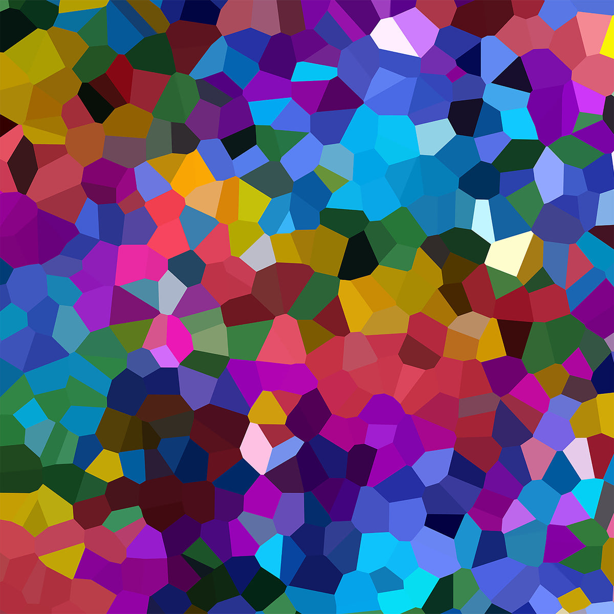 Fractured Spectrum Wall Mural in your room — zoomed