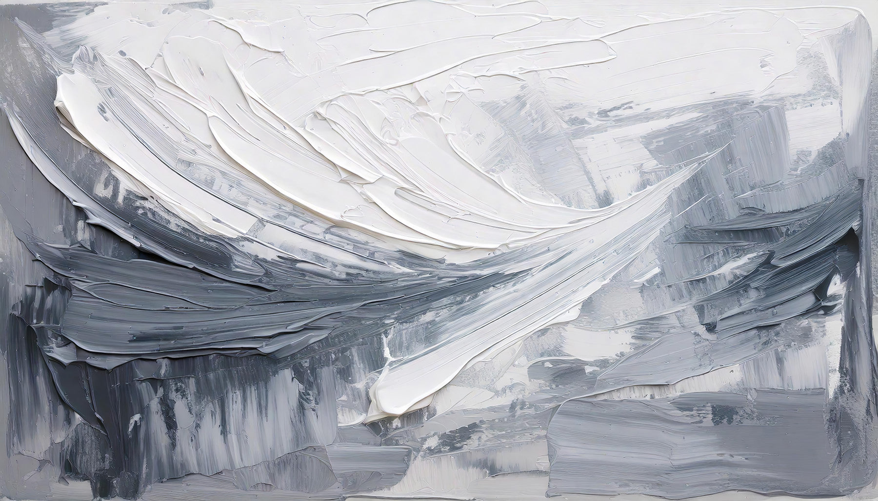 Painted Serenity A Study in Grays Wall Mural