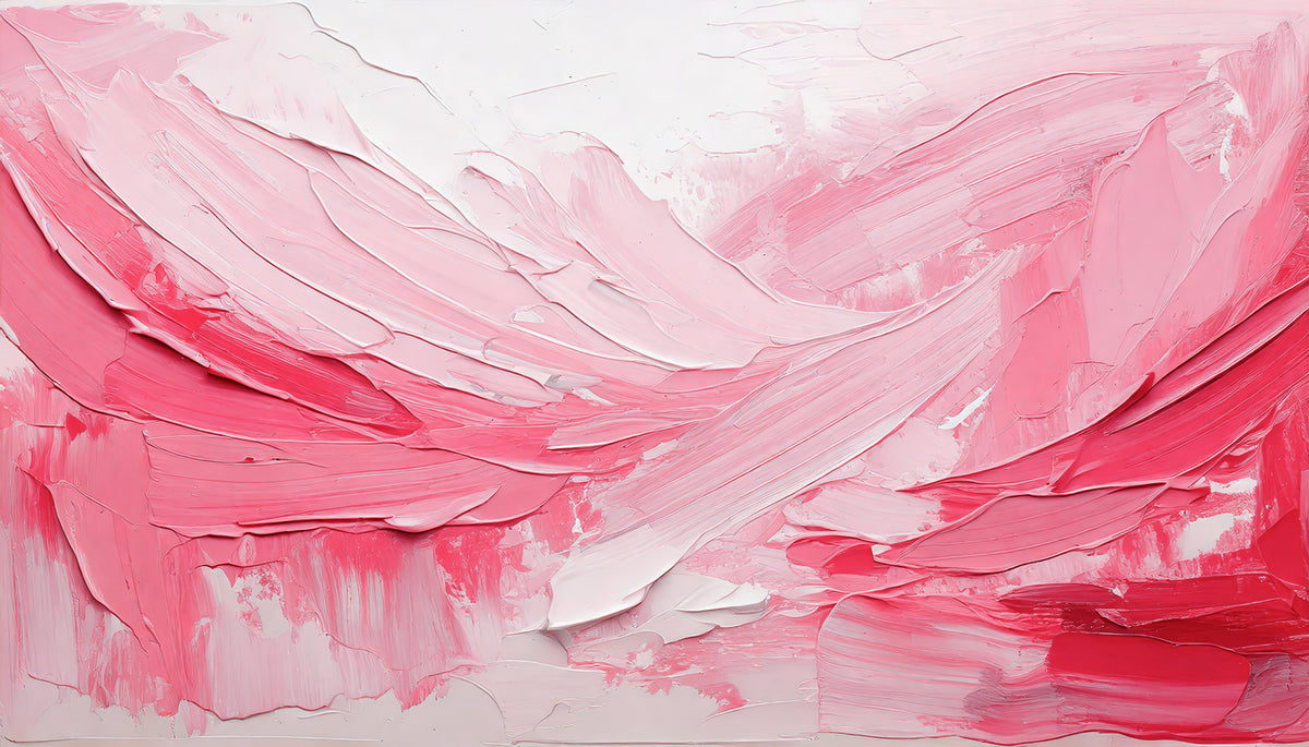 Pink Impression Wall Mural in your room