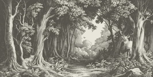 Into the Forest -  Slate Wall Mural