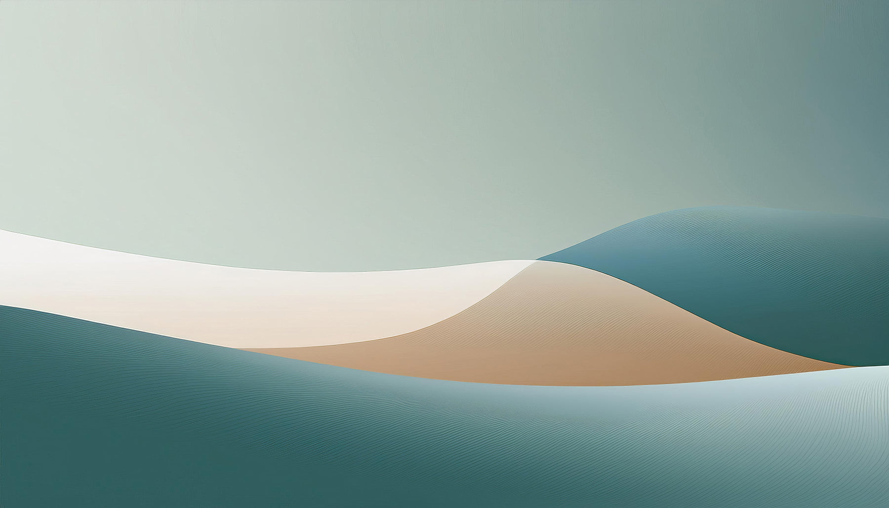 Gradient Horizons Wall Mural in your room — zoomed
