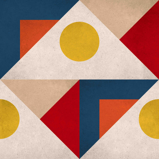 Mid Century Multicolor Wallpaper⁠