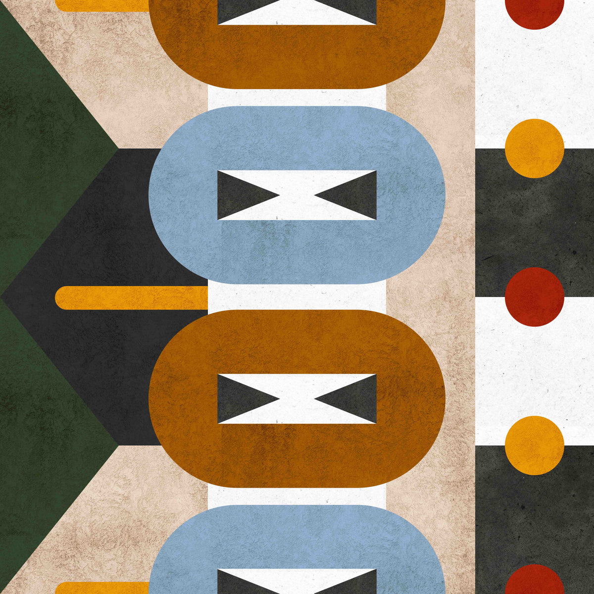 Terra Firma Earthy Geometric Wallpaper⁠ in your room