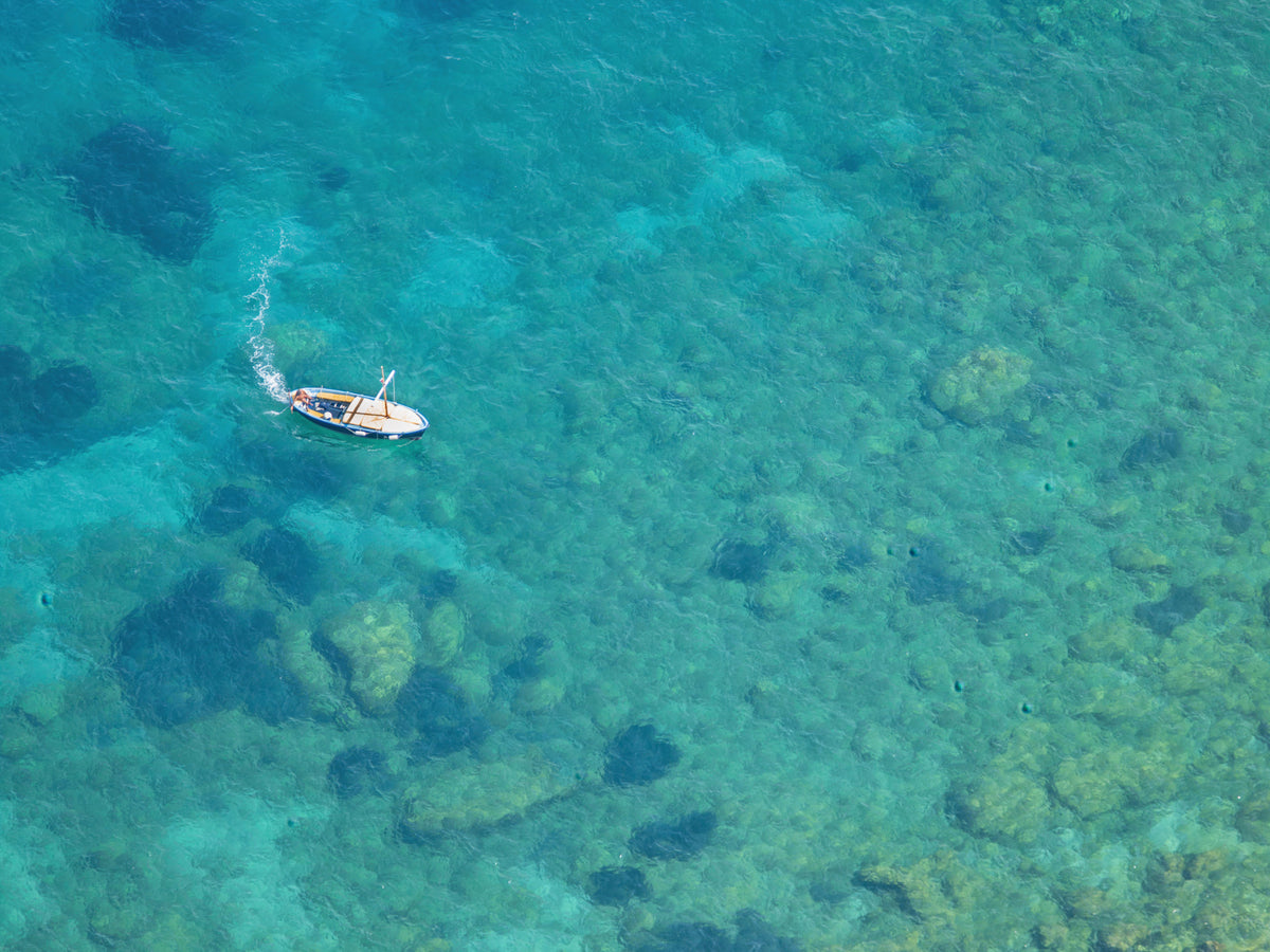 Turquoise Blue beach Wall Mural in your room