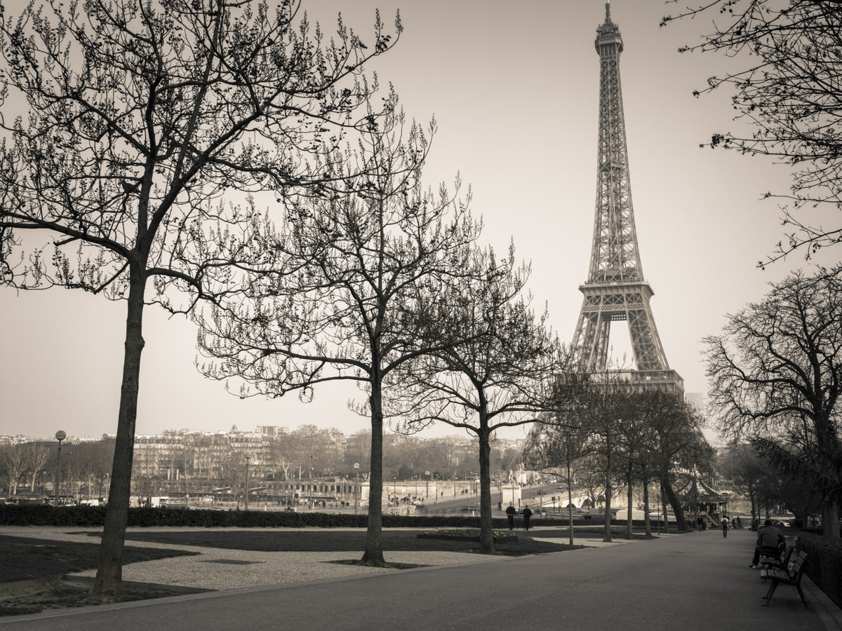 Echoes of Paris A Sepia Dream Wall Mural in your room