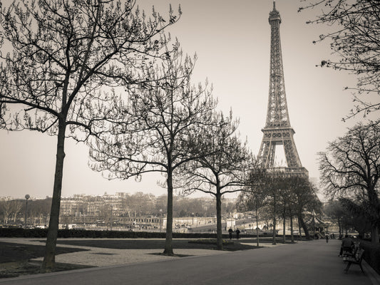 Echoes of Paris A Sepia Dream Wall Mural