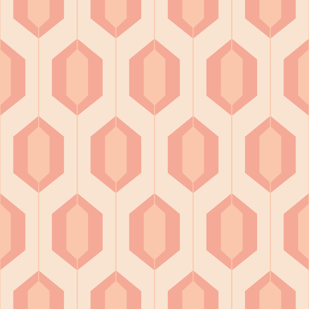 Siena Blush Tiles Wallpaper⁠ in your room — zoomed