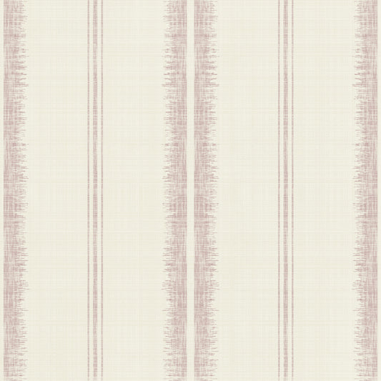 Provence Boho Stripes Linen-Pale Pink Wallpaper⁠