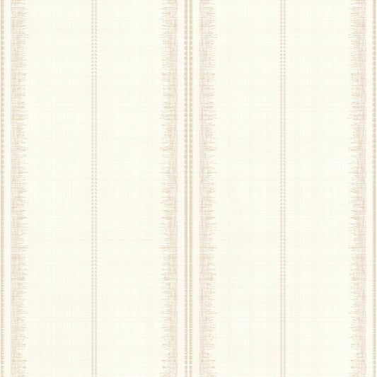 Boho Stripes Linen-Sand Wallpaper⁠