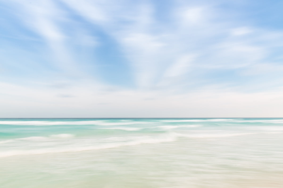 Oceanic Dreamscape Wall Mural in your room — zoomed