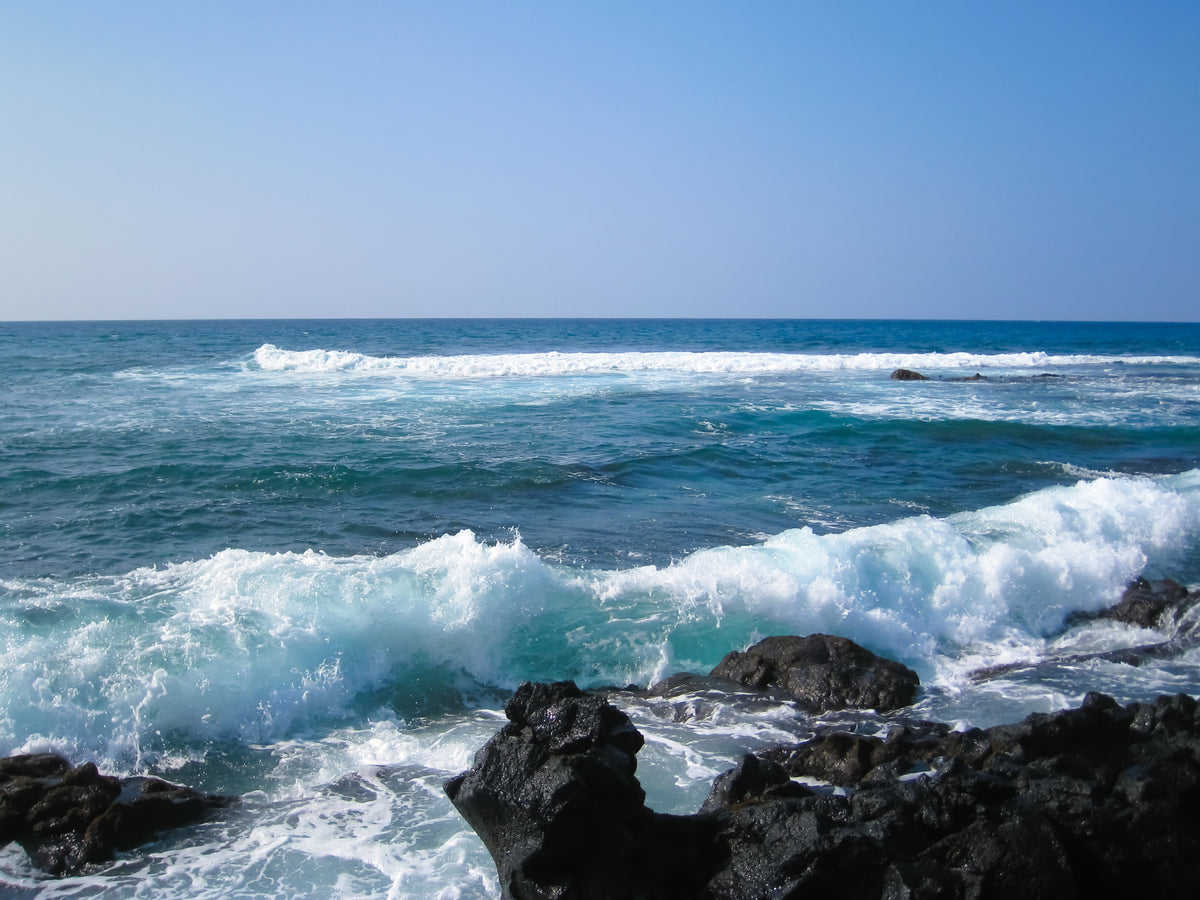 Hawaii Rocky Shore Wall Mural in your room — zoomed