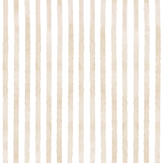 Neutral Beige Watercolor Stripe Pattern Hand Painted Vertical Lines Wallpaper⁠