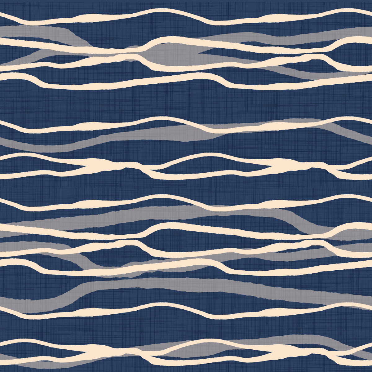 Retro Ocean Waves - Nautical Flow Stripes Wallpaper⁠ in your room