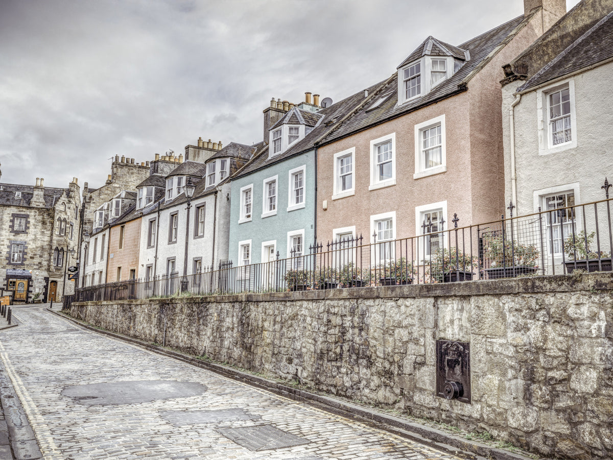 South Queensferry Houses Wall Mural in your room — zoomed