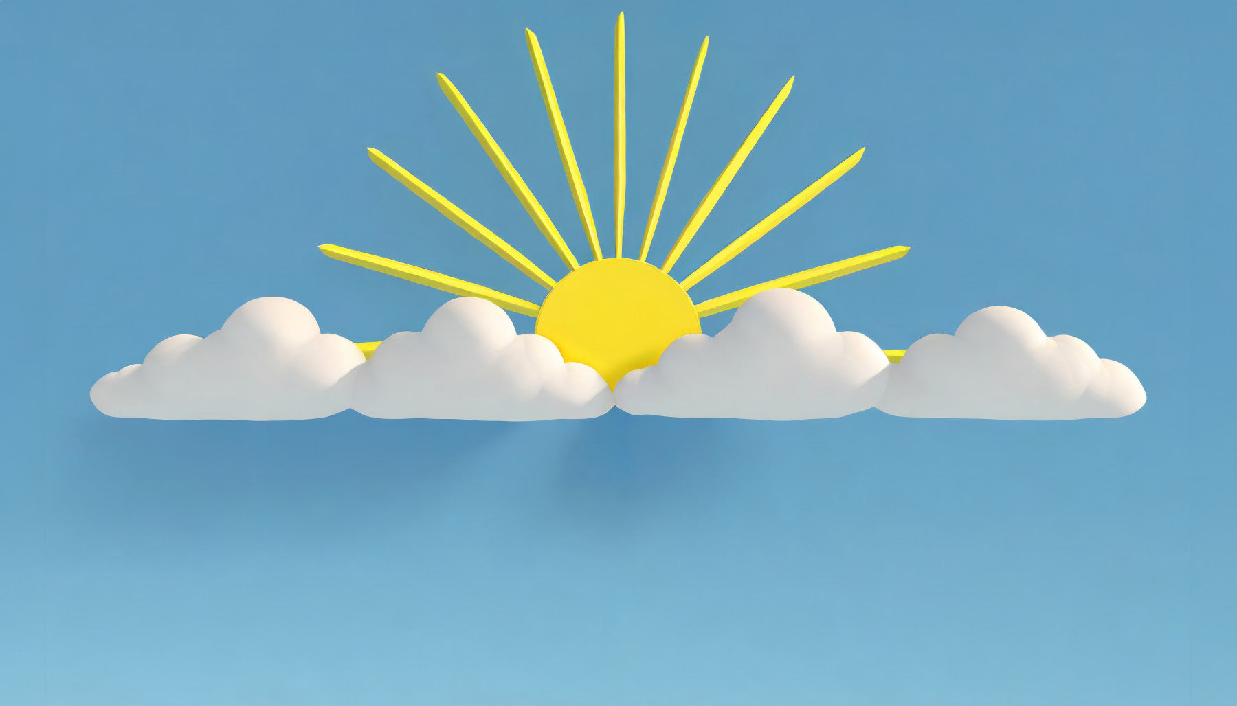 Sunny Skies and Cloud Dreams Wall Mural