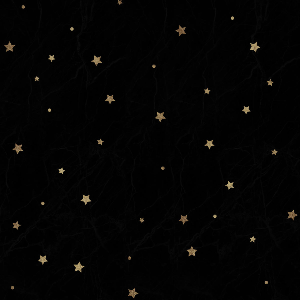 Stars on Black Night Wall Mural in your room — zoomed