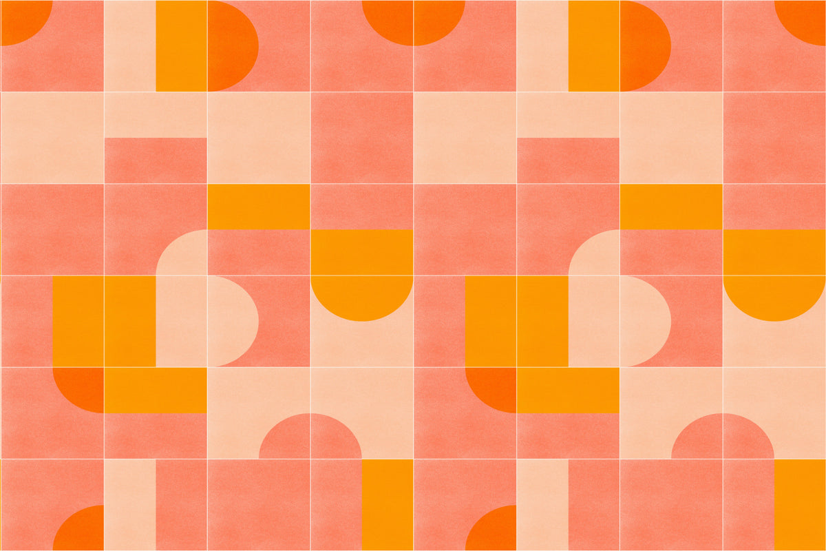 Retro Tiles 03 Wall Mural in your room