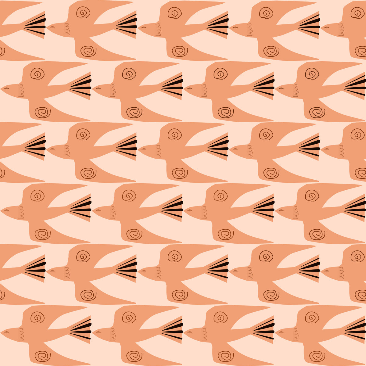 Terracotta Doves Wallpaper⁠ in your room