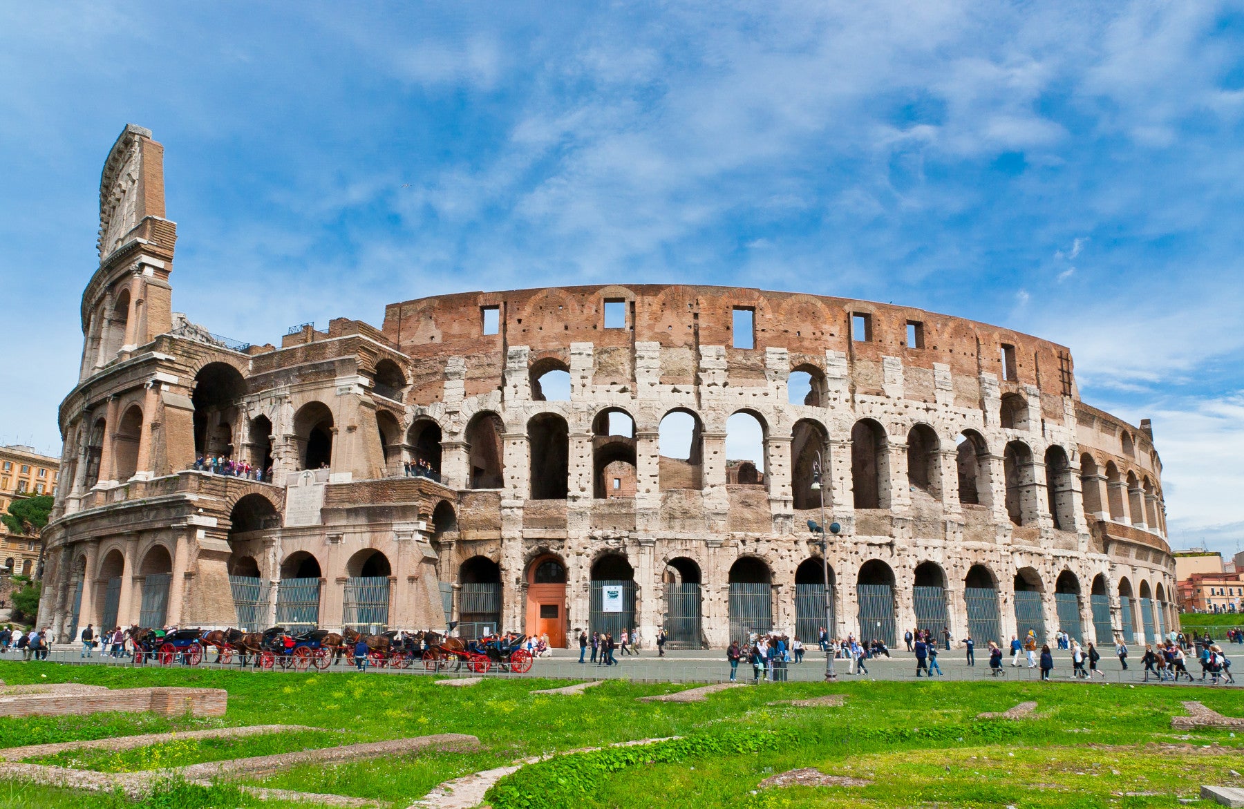 Ancient Grandeur The Colosseum Wall Mural in your room — zoomed