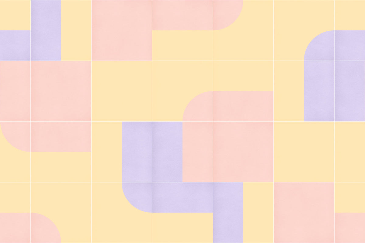 Retro Tiles 16 Wall Mural in your room