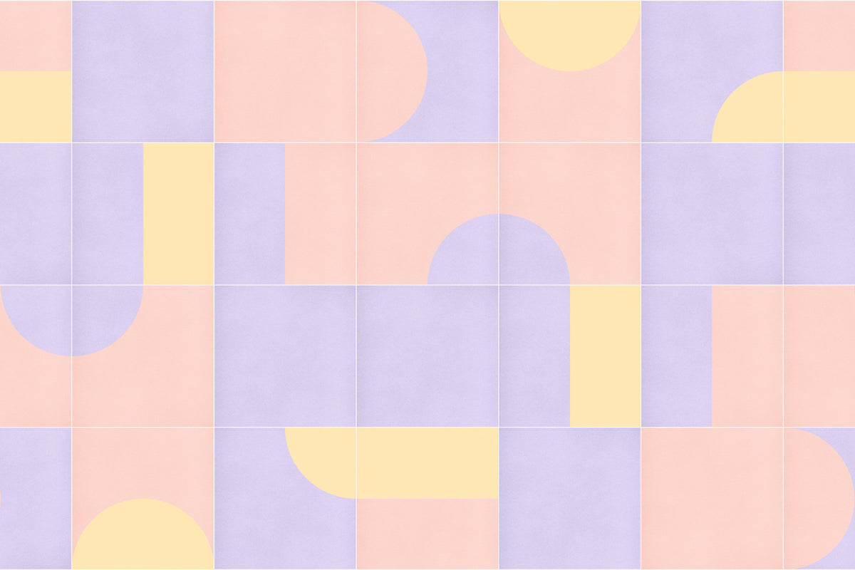 Retro Tiles 18 Wall Mural in your room