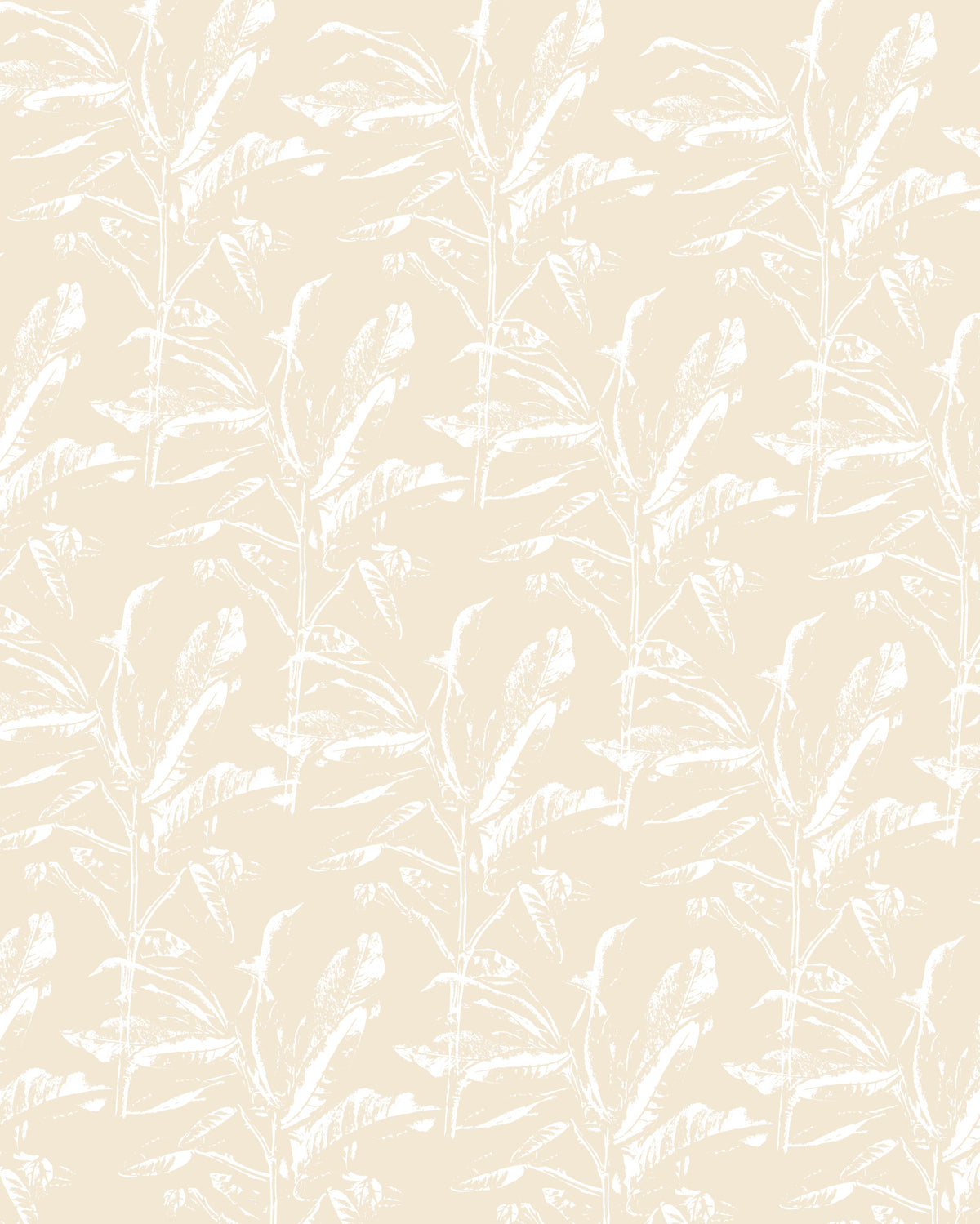 Light yellow botanical Wall Mural in your room
