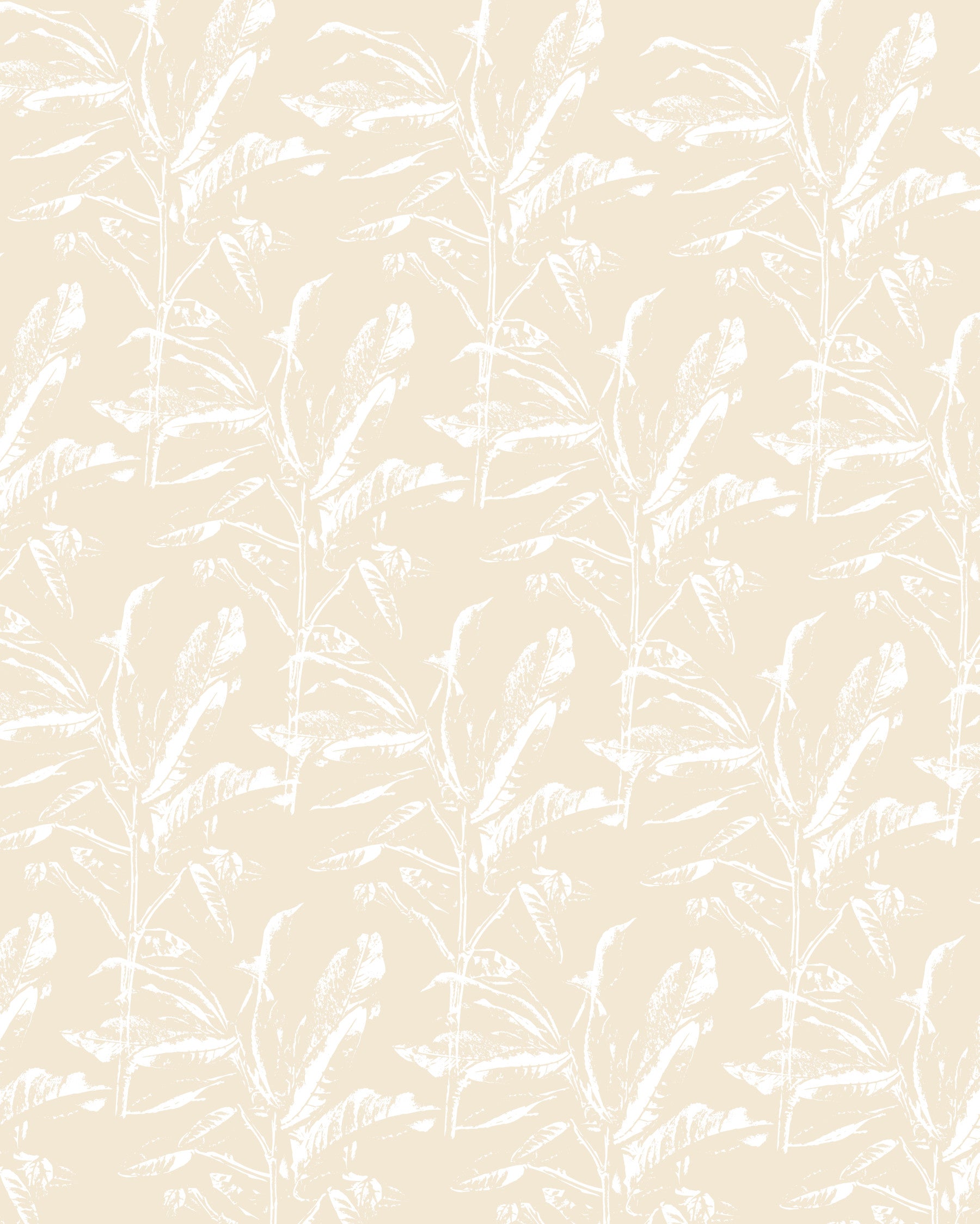 Light yellow botanical Wall Mural