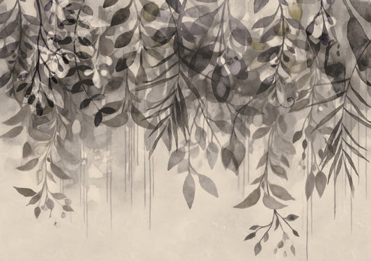 The Hanging Gardens Beige Grey Wall Mural