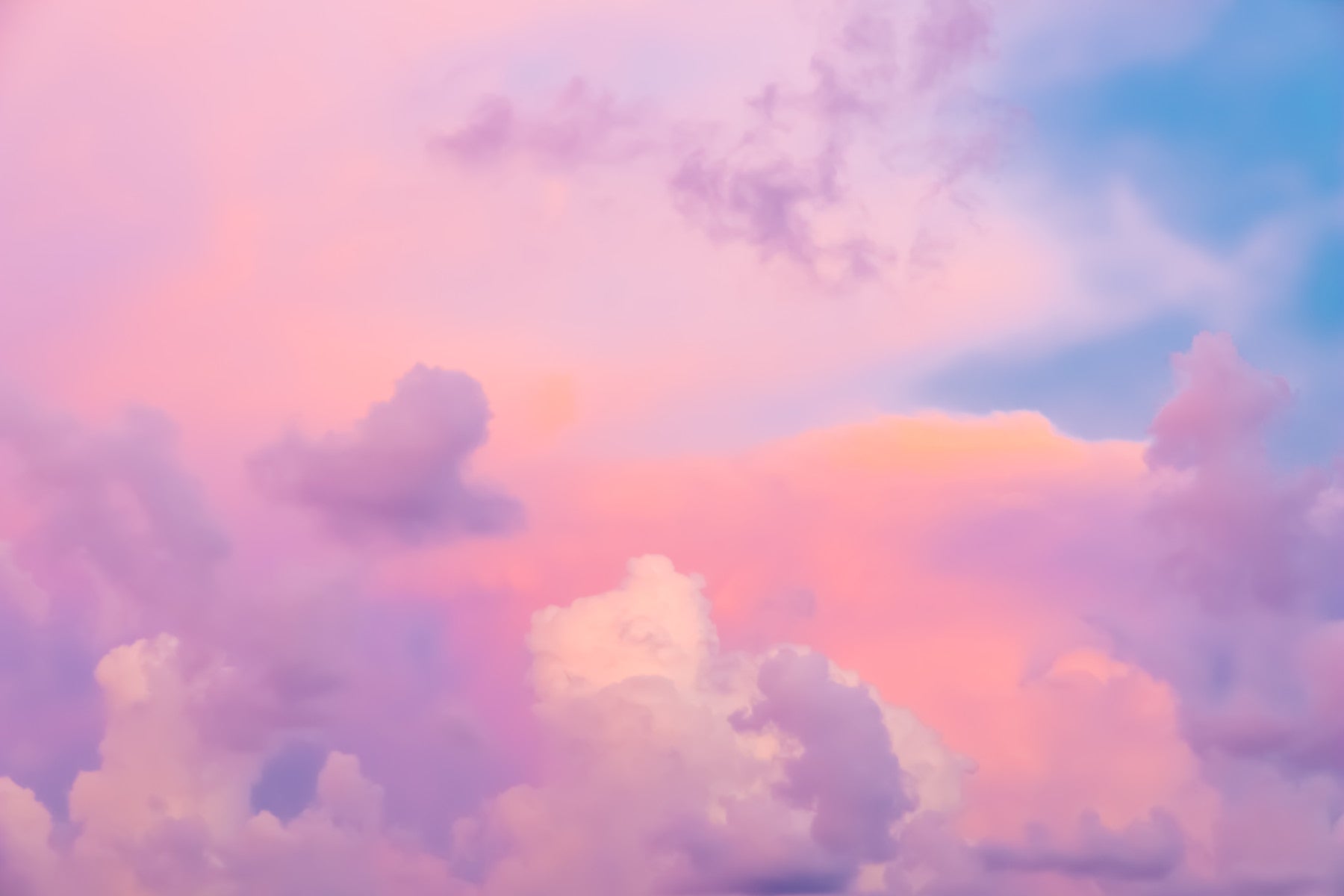 Colorful Clouds on Sunset Sky Wall Mural