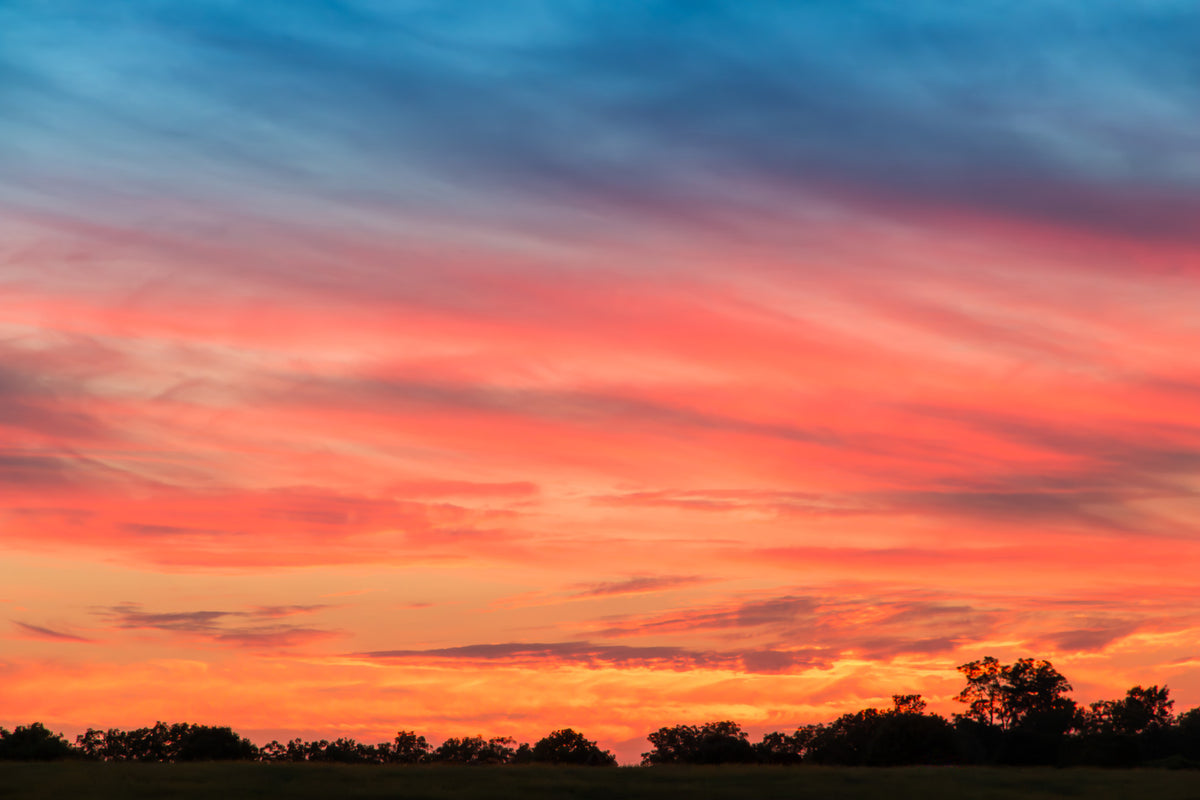 Ethereal Sunset at Countryside  Wall Mural in your room — zoomed