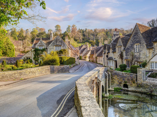 Quaint English Village Wall Mural
