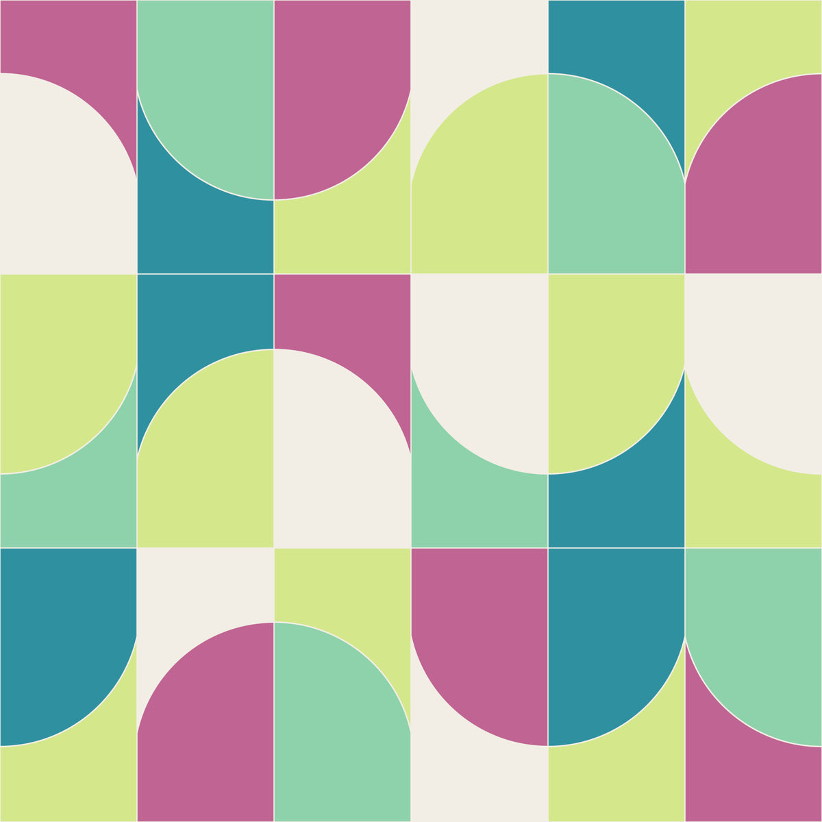BOLD GEO TILES 04 Wallpaper⁠ in your room